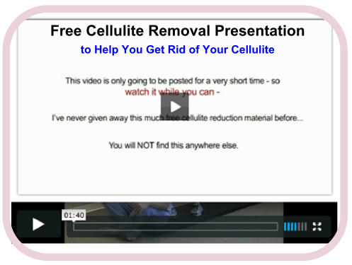 free cellulite presentation video for women to get rid of cellulite
