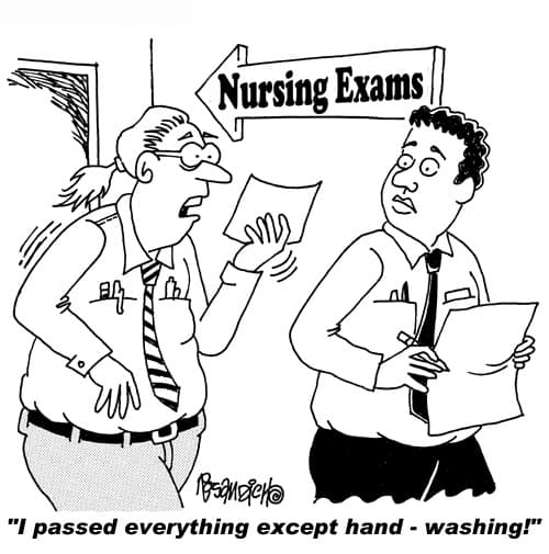 Nursing Cartoon Hand Washing