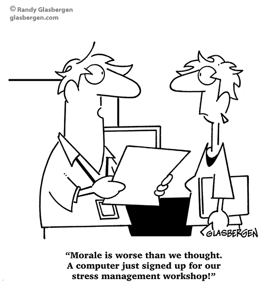 Stress Management Cartoon