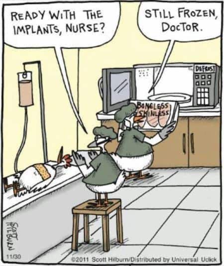 Boneless Implants Funny Cartoon