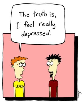 Cartoon about Depression