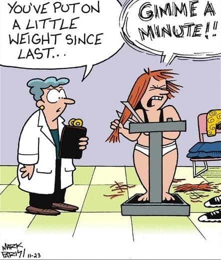 Weight Loss Funny Cartoon