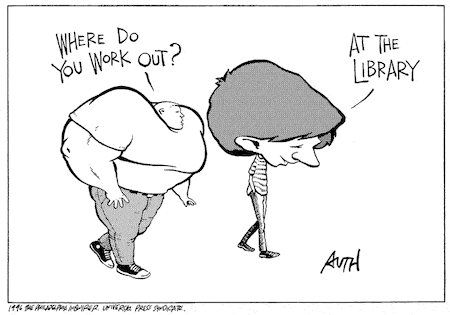 Workout Your Brains Cartoon