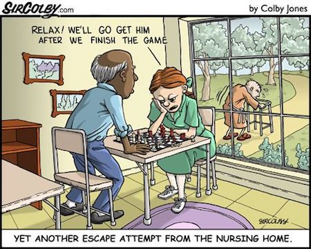 Nursing Home Funny Cartoon