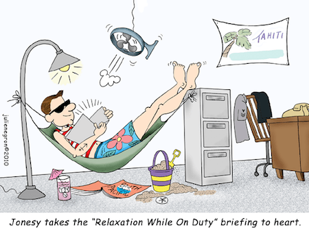 Relaxation Funny Cartoon
