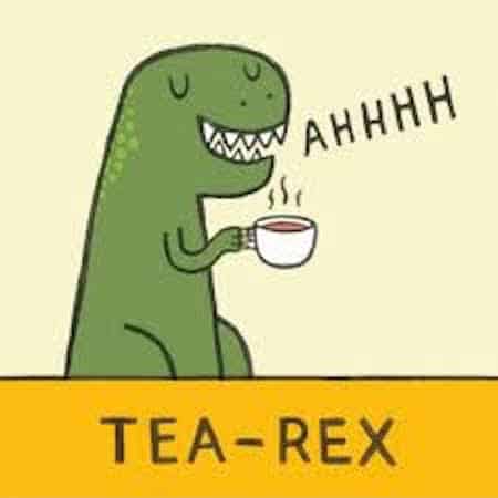 Tea Rex Cartoon