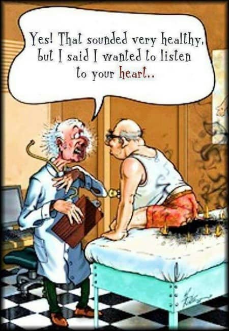 Funny Aging Healthy Cartoon