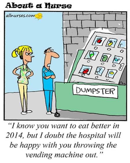 Healthy Lifestyle Funny Cartoon