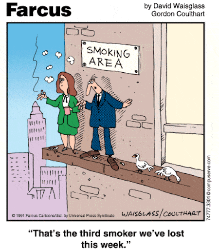 Smoker Funny Cartoon