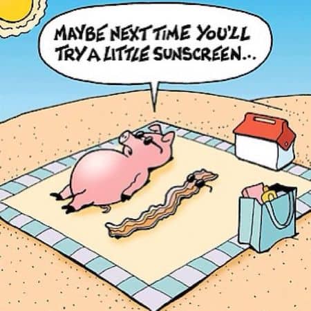Summer Health Cartoon