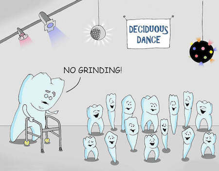Grinding Teeth Funny Cartoon