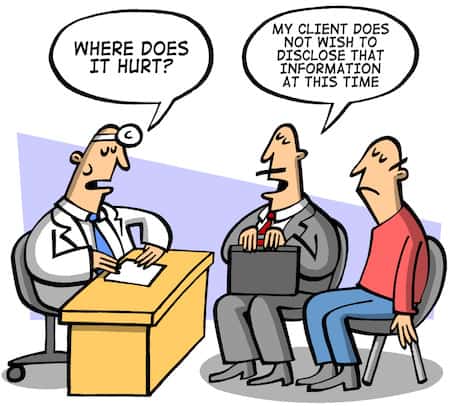 Health Professional Secrecy Funny Cartoon