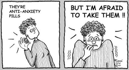 Anti-Anxiety Pills Funny Cartoon
