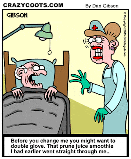 Elderly Care Funny Cartoon