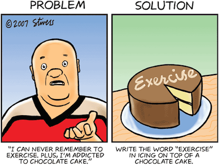 Funny Fitness Cartoon