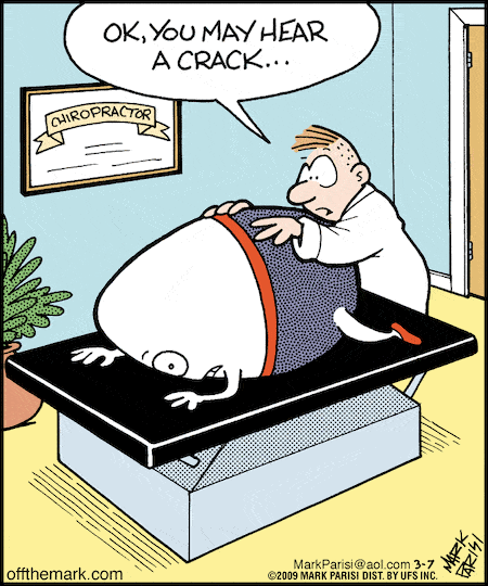 Funny Chiropractic Practice Cartoon