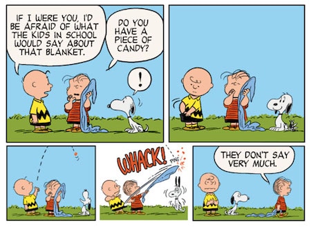 Funny Peanut Blanket Cartoon