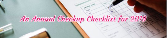 Annual Checkup Checklist 2019