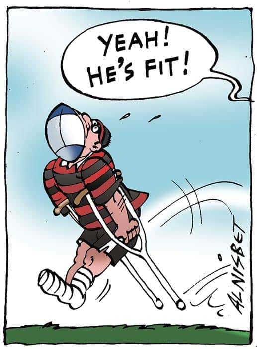 Funny Sports Injuries Cartoon