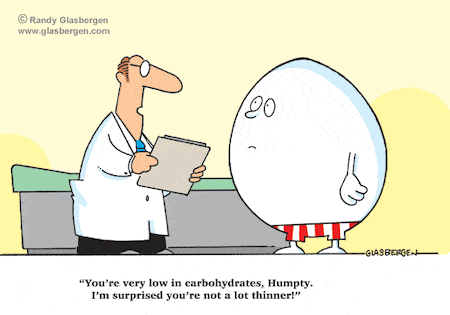 Funny Egg Protein Cartoon