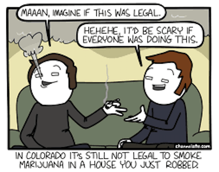Colorado Marijuana Funny Cartoon