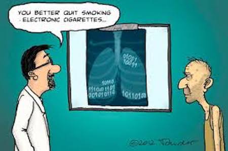 Funny Electronic Cigarettes Cartoon