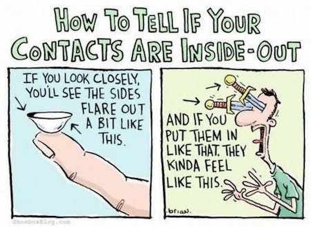 Funny Contact Lens Cartoon