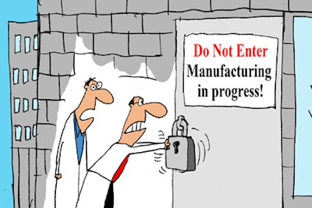 Funny Medical Manufacturing Cartoon