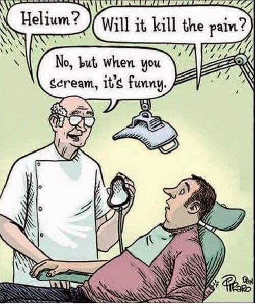 Funny Dental Treatment Cartoon
