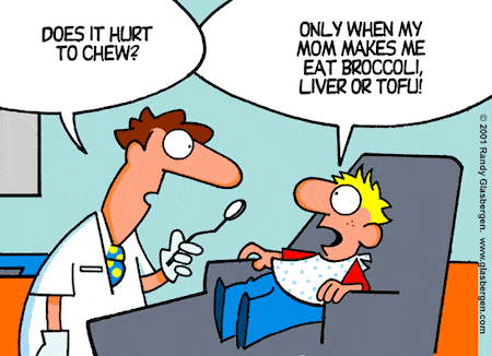 Funny Kid Dental Hygiene Cartoon