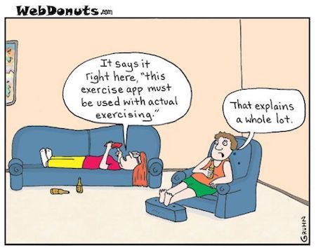 Funny Exercise Cartoon