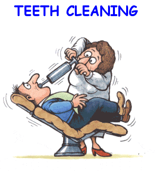 Funny Dental Cleaning Cartoon