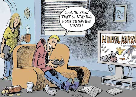 Funny Global Pandemic Cartoon