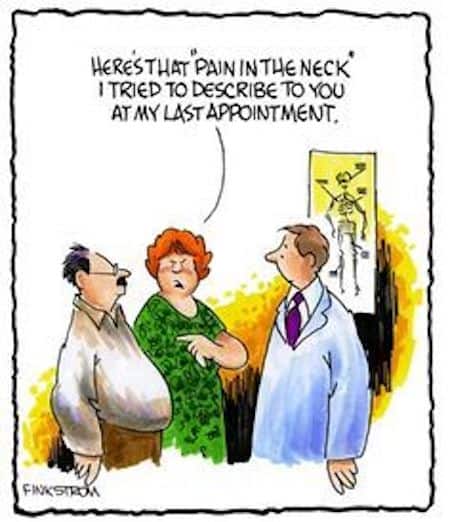 Funny Chiropractor Joke Cartoon