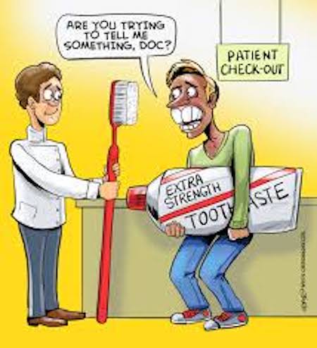 Funny Dental Hygiene Cartoon