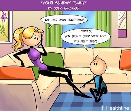 Funny Foot Drop Cartoon