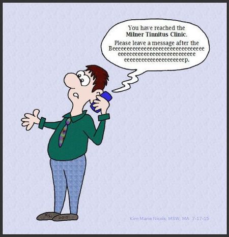 Funny Tinnitus Clinic Cartoon