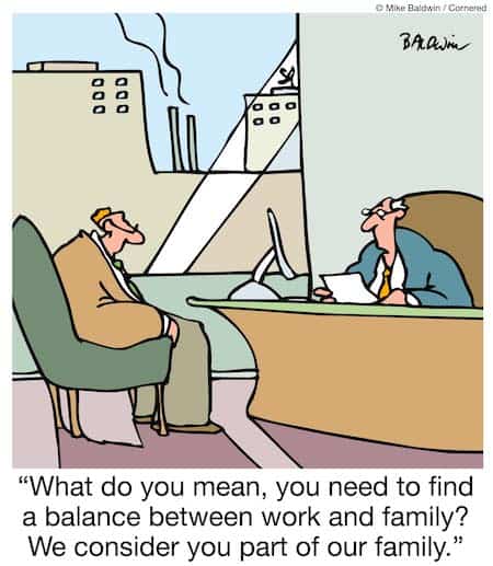 Funny Worklife and Stress Cartoon