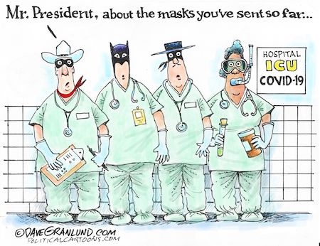 Funny Healthcare COVID 19 Cartoon