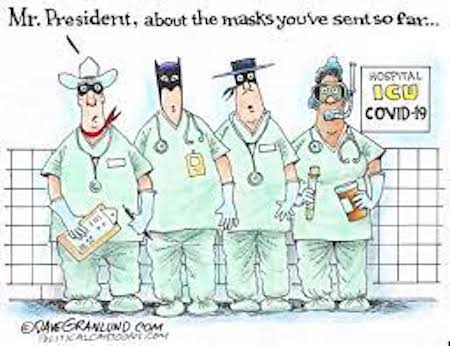 Funny COVID 19 pandemic cartoon