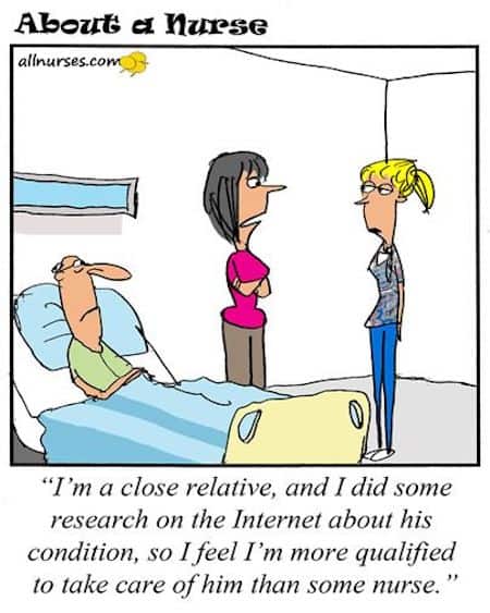 Funny Family Nursing Cartoon